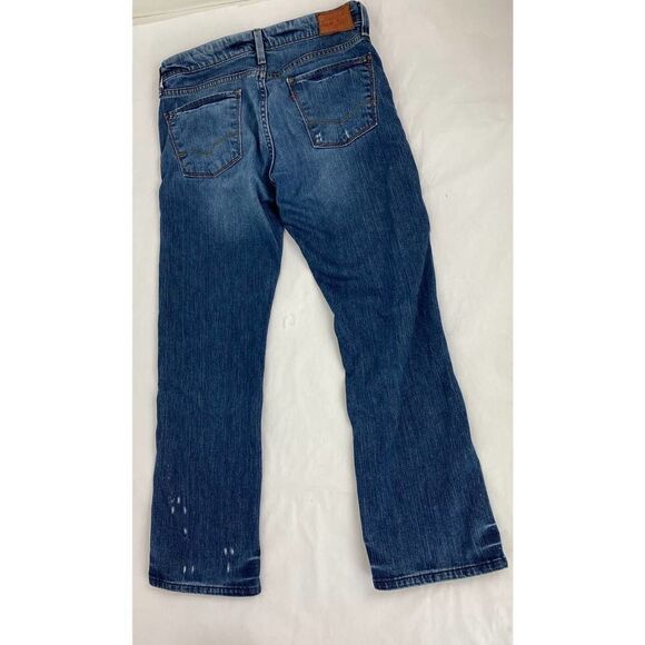 Circa 2005 Levi's Red Slim Straight Jeans Unique Rare Unisex - Size 33 * 30 - Picture 2 of 11